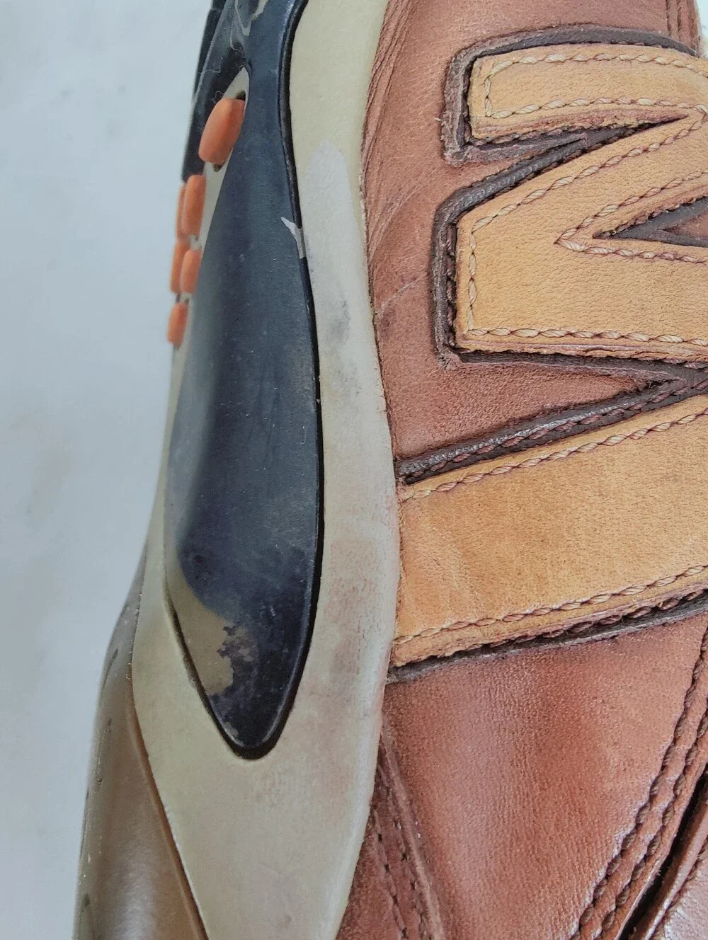 Merrell Men's Downforce Tan Brown Leather Sneakers, Sz 8